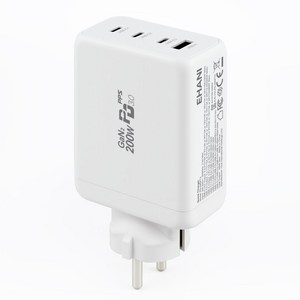 이하니 200W GaN2 PD 접지형 4포트 초고속 멀티 충전기