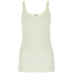 보테가 베네타 scoop-neck cotton-blend tank top