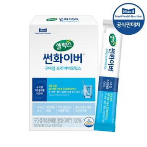 셀렉스 썬화이버 프리바이오틱스 스틱 12.5g 10포 6박스 (총 60포), 6개