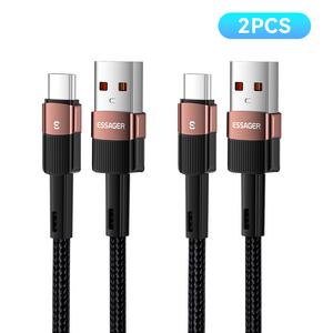 Essager 100W 7A C타입 고속 충전케이블 2개입