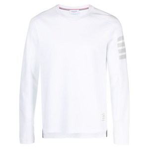 톰 브라운 4 바 긴소매 티셔츠, 화이트계열, Numeric 4(KR 110)