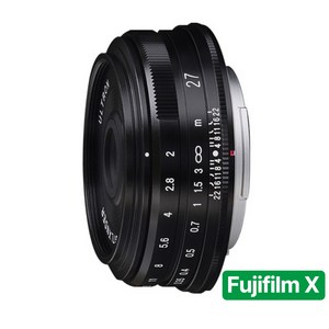 [정품등록시 5만 포인트 3년 보증] 보이그랜더 ULTRON 27mm F2 후지 X 마운트 렌즈 Black