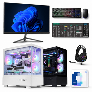 포유컴퓨터 게이밍 컴퓨터 풀세트 조립 PC 윈도우 모니터포함 본체 데스크탑