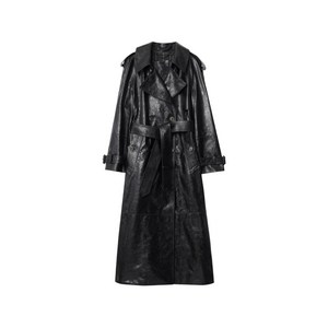 버버리 벨트 레더 트렌치코트