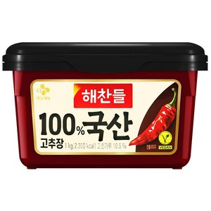 해찬들 100% 국산 고추장, 1kg, 2개