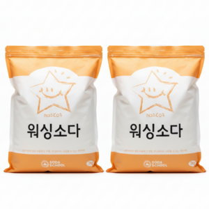 소다스쿨 워싱소다 세탁세제, 3kg, 2개