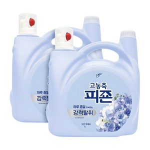 피죤 고농축 강력탈취 섬유유연제 오션 후레쉬향 본품, 6L, 2개