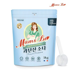 맘스럽 5kg/과탄산소다 프렌치/ 프리미엄 파우치 1등급원료 산소계표백제, 5kg, 1개