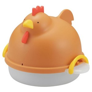 아케보노 전자레인지로 간편! 닭모양 계란찜기 4구용, 브라운, 1개