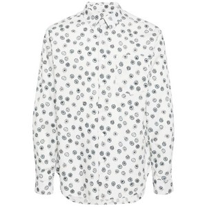 메종키츠네 그래픽 프린트 셔츠, 블루계열, Standard XL(KR 110)