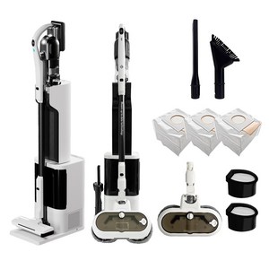 최신형 차이슨 AI 자동 충전 먼지 비움 올인원 스마트 타워 무선청소기