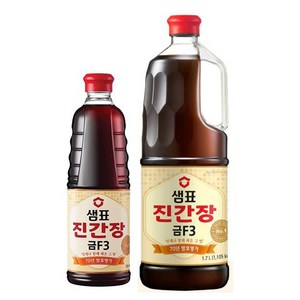 샘표 진간장 금F3 1.7L+500ml 1개, 2.2L