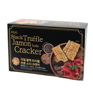 블랙 트러플 하몽 소다 크래커 맛있는 간식 만능 안주, 882g, 1개