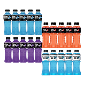 [한번에먹자쇼핑몰] 파워에이드 600ml 이온음료 페트 4종 혼합구성 / 파워에이드 스칼렛스톰5+파워에이드 마운틴5+파워에이드 제로5+파워에이드 퍼플스톰5 / 총 20개