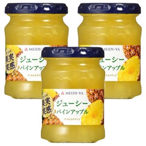 메이지야 과실 실감 쥬시 파인애플 잼, 150g, 3개