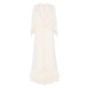 끌로에 플로럴 자수 맥시 드레스