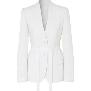 버버리 싱글 브레스티드 벨트 블레이저, 화이트계열, UK 2(KR 33)