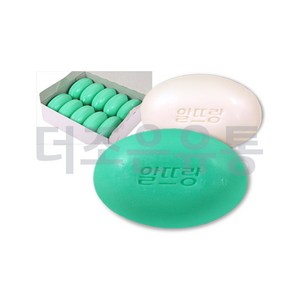 알뜨랑비누 그린 130g 벌크포장 10개 업소용 대용량 세수비누