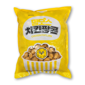 [맘모스 국산 닭고기] 팝콘치킨 2kg 순살 치킨 한입치킨 치킨팝콘, 1개