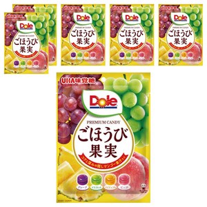 UHA 맛감당 Dole 보상 과일 캔디 4종 어소트 84g×6봉지, 84g, 6개