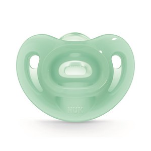 누크 센서티브 올실리콘 노리개젖꼭지, S1(0~6개월), 그린, 1개