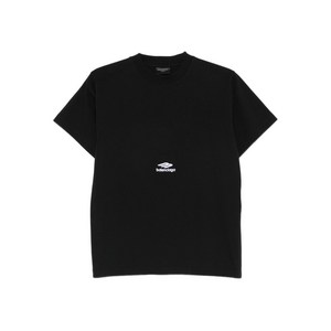 발렌시아가 로고 티셔츠, 블랙계열, S(KR 55)