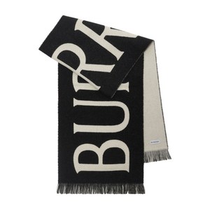 버버리 로고 자카드 울 스카프