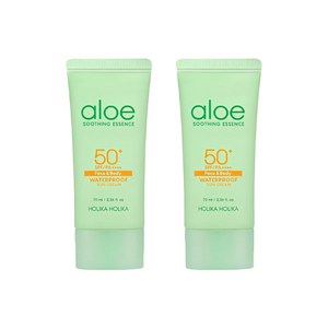 홀리카홀리카 알로에 워터프루프 선크림 SPF50+ PA++++, 70ml, 2개