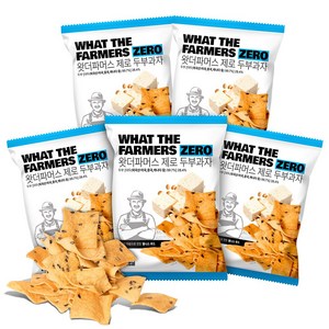 맛있는 건강 왓더파머스 오리지널 오븐에 구운 무설탕 두부과자 건강한 간식, 45g, 5개