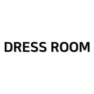 스튜디오투명 화장실 표지판, DRESS ROOM, 1개