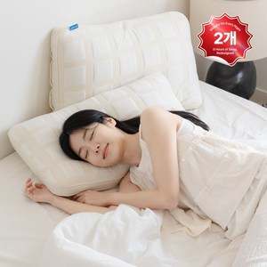 슬립포어 1+1 목편한 사계절 경추 수면 베개