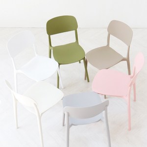 베리 체어 플라스틱의자 디자인 카페의자 (6color), 1개, [선] 베리체어 (카키)