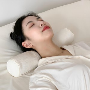 집앤콕 비즈폼 누비베개, 크림베이지, 1개