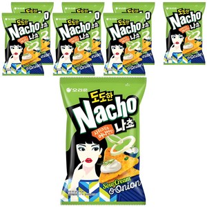 오리온 도도한 나쵸 사워크림 어니언맛, 92g, 8개