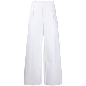 보테가 베네타 하이 웨이스트 와이드 팬츠