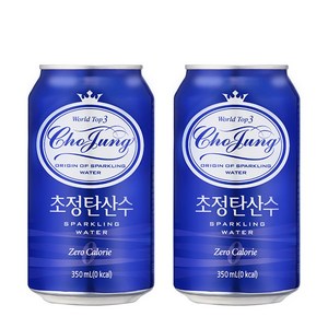 초정탄산수 플레인, 350ml, 24개