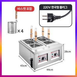 KTB 업소용 해면기 면탕기 면 삶는 기계 면 파스타 라멘 국수 우동 소바 소면 휴게소 레스토랑, 프리미엄 4구