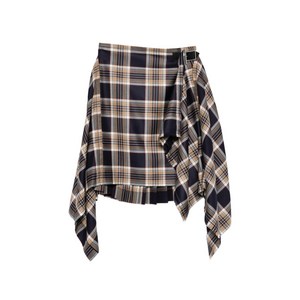 알렉산더맥퀸 타탄 스커트, 블루계열+베이지계열, Italy 52