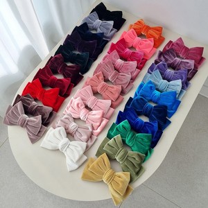 부담없는 사이즈 데일리 벨벳 미니 리본핀 30칼라