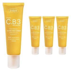 지아자 비타민 C B3 나이아신아마이드 액티브 페이스 세럼, 30ml, 4개