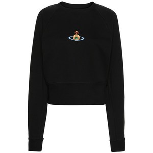 비비안웨스트우드 구체 로고 자수 스웨트셔츠, 블랙계열, Standard L(KR 66)