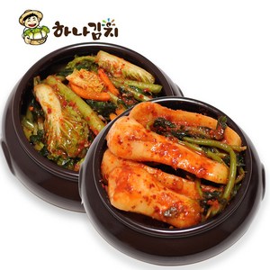 총각김치2kg + 열무김치 2kg, 4kg, 1개