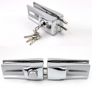 그리핀3 양문 강화유리 현관문 잠금장치 열쇠 보조키