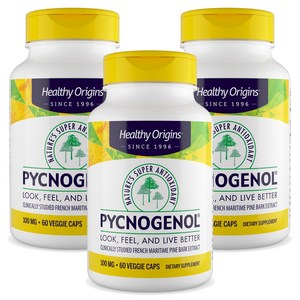 헬시오리진스 피크노제놀 100mg 베지 캡슐, 60정, 3개