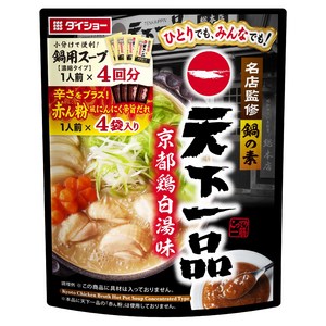 다이쇼 천하일품 교토 닭백탕 맛 전골 수프 농축 타입 4개입