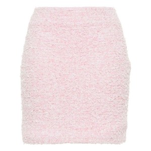 발렌시아가 tweed bouclé mini skirt