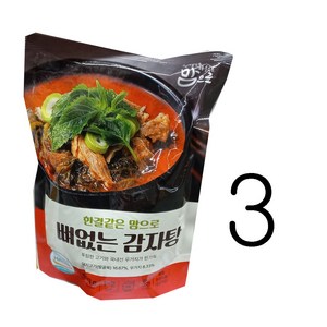 맘으로 뼈없는 감자탕, 3개, 500g