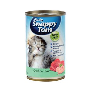 스내피톰 베이비 캣 150g 15개 1박스 3종 어린고양이 간식 주식 습식 캔사료 구내염 길냥이 무스타입, 참치와 닭고기