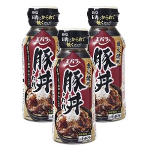 에바라 숯불구이풍 부타동 소스, 200ml, 3개