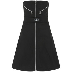 보테가 베네타 스트랩리스 벨트 미니 드레스